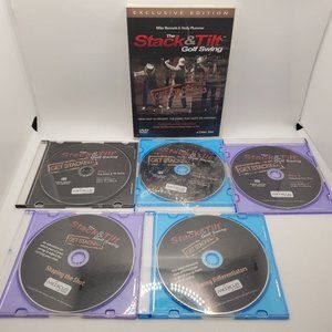The Stack and Tilt Golf Swing DVDS Bundle Lot 8 DVDS by Medicus